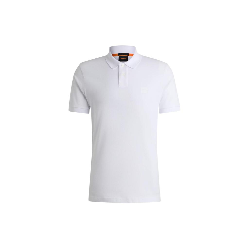 Поло с коротким рукавом и нашивкой с логотипом Boss HUGO BOSS 50507803-100