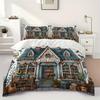 Book Store Style Bedding Set 3D Printed Duvet Cover Set Single Twin Double Size Home Decor Duvet Cover Set Birthday Gift For Kid