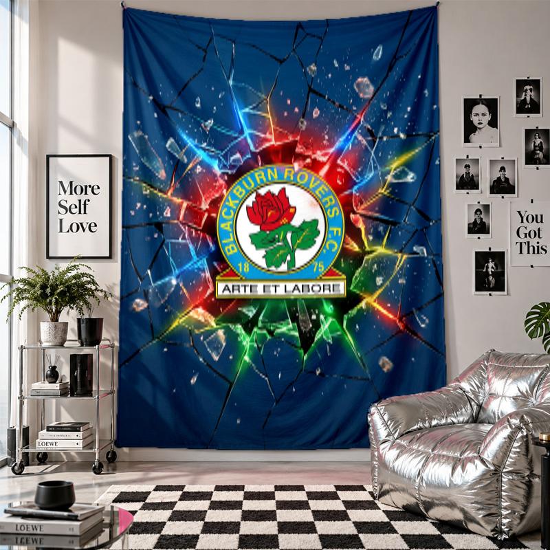 Blackburn Rovers Football Wall Tapestry Home Decor Wall Hanging Cloth for Bedroom Living Room Background