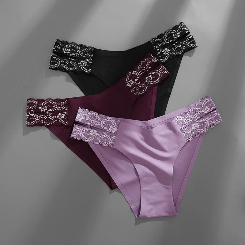 FINETOO 3 шт./компл. бесшовное нижнее белье для женщин, сексуальные трусики, дышащие трусики