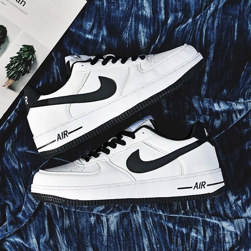 Putian AJ Air Force 1 Низкие Белые/Черные/Золотые Универсальные Повседневные Кроссовки для Мужчин и Женщин