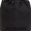 Balenciaga WHEEL Polyamide Bucket Bag, Shoulder Bag, Crossbody Bag, Handbag Extra Small Women's Black 656682H854N1000