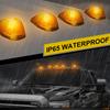 5PCS Cab Roof Marker Lights 10LED Amber Top Clearance Running Lights For Ford F-250 F-350 1999-2016 Super Duty Pickup Trucks SUV