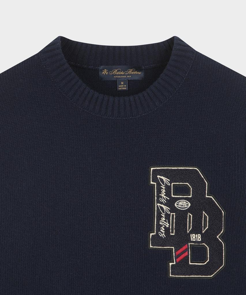 BROOKS BROTHERS [Heritage] Artwork Sweater (Navy) (Bbwrmhf407)