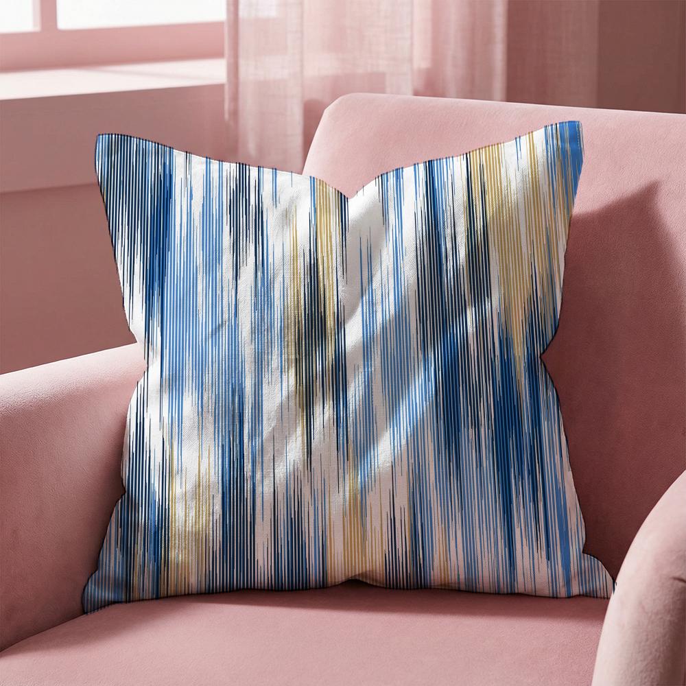Stripes intersecting Cushion Cover MultiScene Pillow Cover for Home  Car  Reversible Soft  Durable for Daily Use