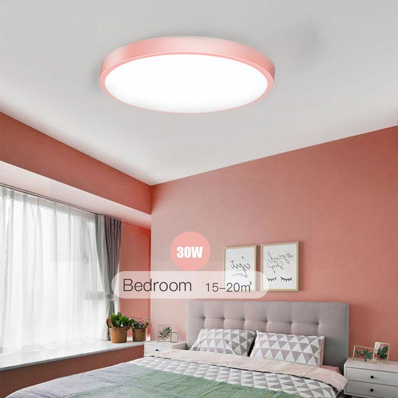 Светодиодный потолочный светильник 220 В 240 В 39 СМ Потолочные светильники Внутренний светильник Гостиная Кухня Спальня Современная панель Светодиодный светильник Белый