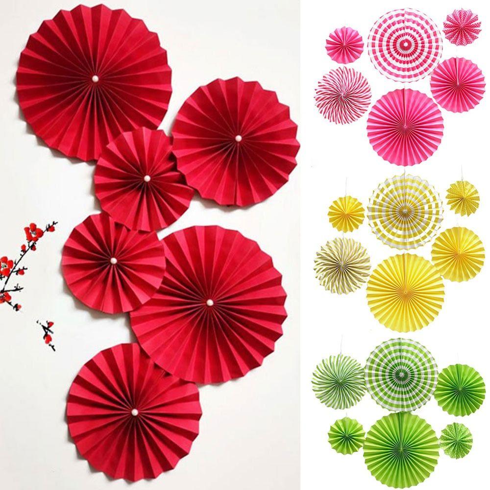 Decor Supplies Birthday Party Decor Wedding Fans Paper Fan Flowers Tissue Paper Flower Paper Crafts