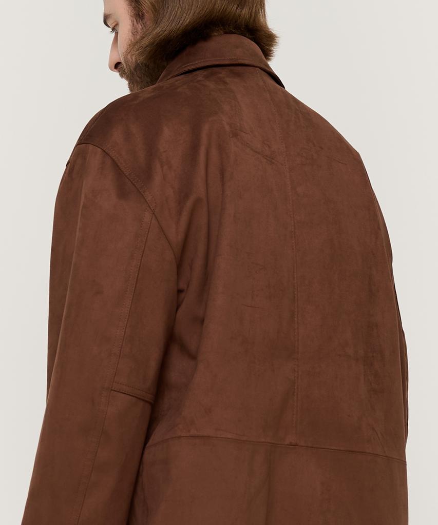 Cargobros Suede Semi-Half Jacket (Brown)