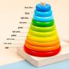 Hanoi Tower 8-10 Layer Wooden Toy for Developing Children's Logical Thinking and Intelligence