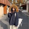 Winter Outdoor Thickened Jacket Women's Vintage Pie Overcomes Big Fur Collar Jacket Hooded Down Cotton Jacket
