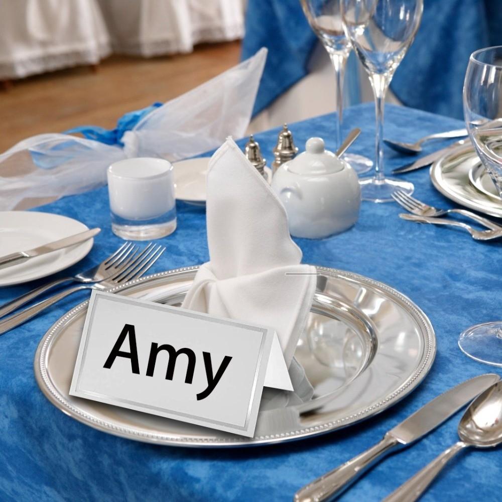 50Pcs Dining Table Decorations Wedding Name Cards Small Tent Card Seat Card New Place Cards