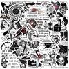 50 Gothic Version of Shengjing Phrase Graffiti Stickers Decorate Guitar Laptop Suitcase DIY Waterproof