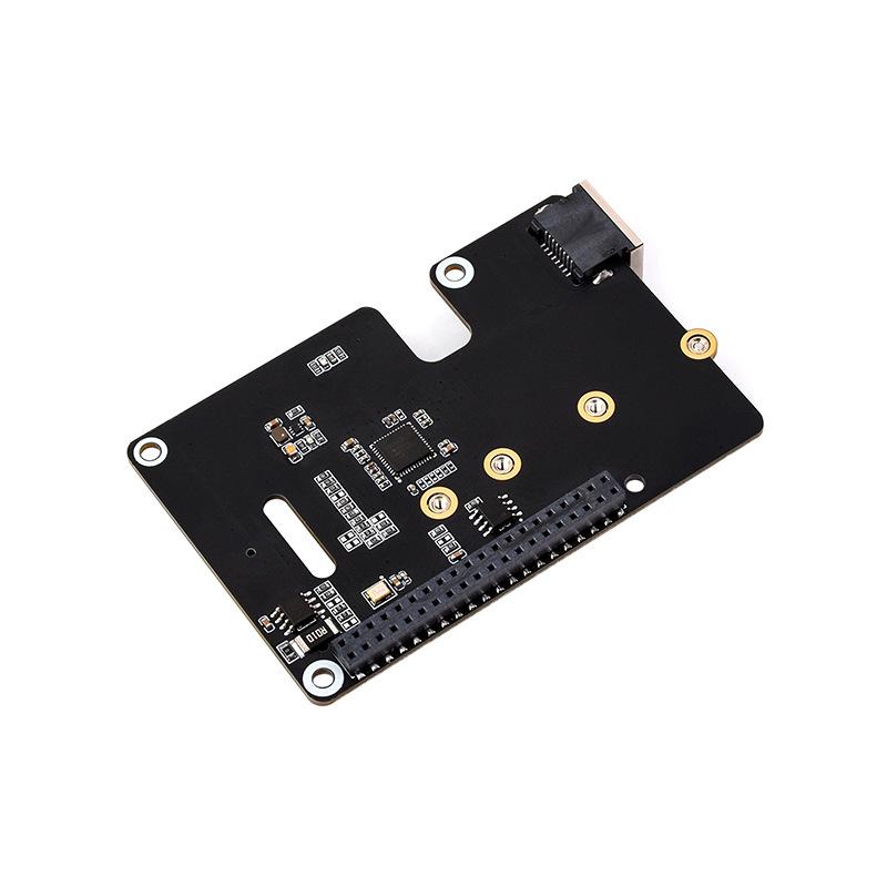 HAT+ Плата Raspberry Pi 5-го поколения M.2 PCIe к Gigabit Ethernet, Скорость 5 Гбит/с, Загрузка с SSD без драйверов
