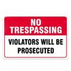 No Trespassing No Entry Private Property Warning Signs Public Garage Workshop Wall Plaques Decor Vintage Metal Plate Tin Sign