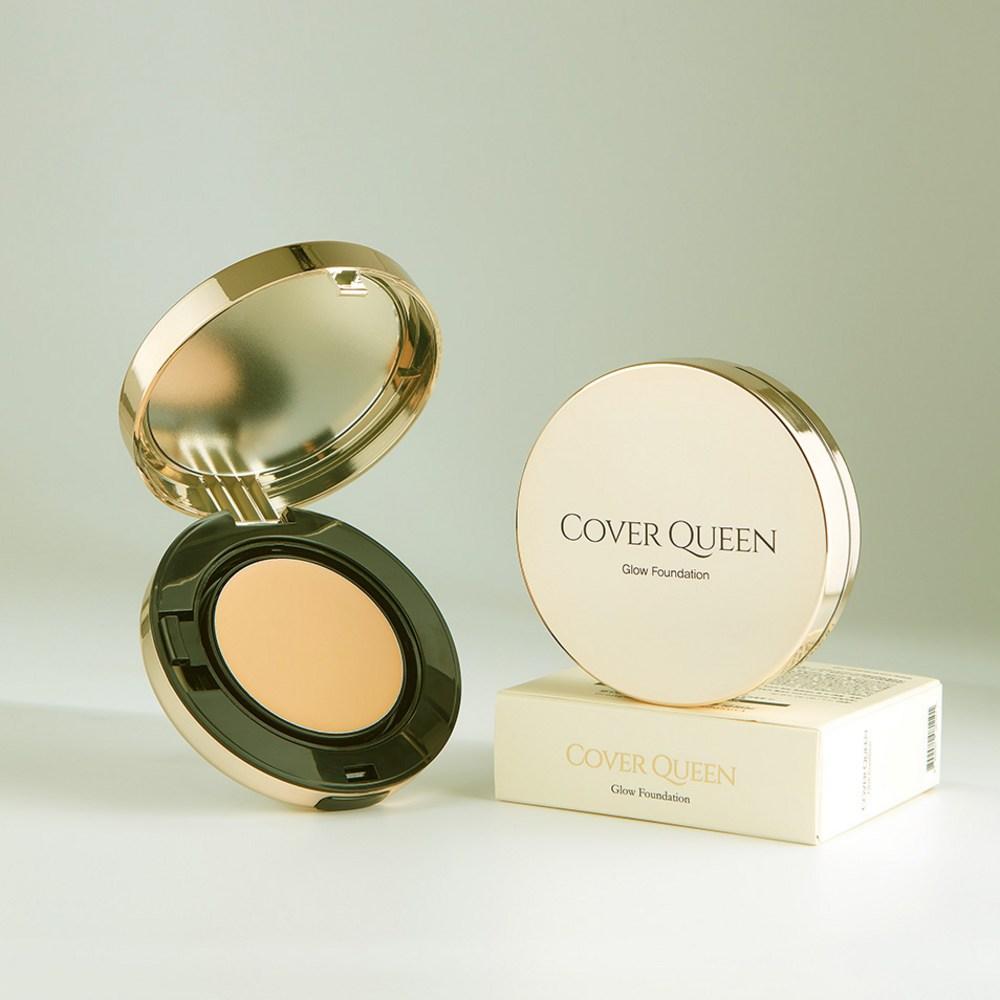 Набор тональной основы Cover Queen Glow Essence Cover Pact, 3 основных продукта + 3 сменных блока, 1 набор, Нет. 21