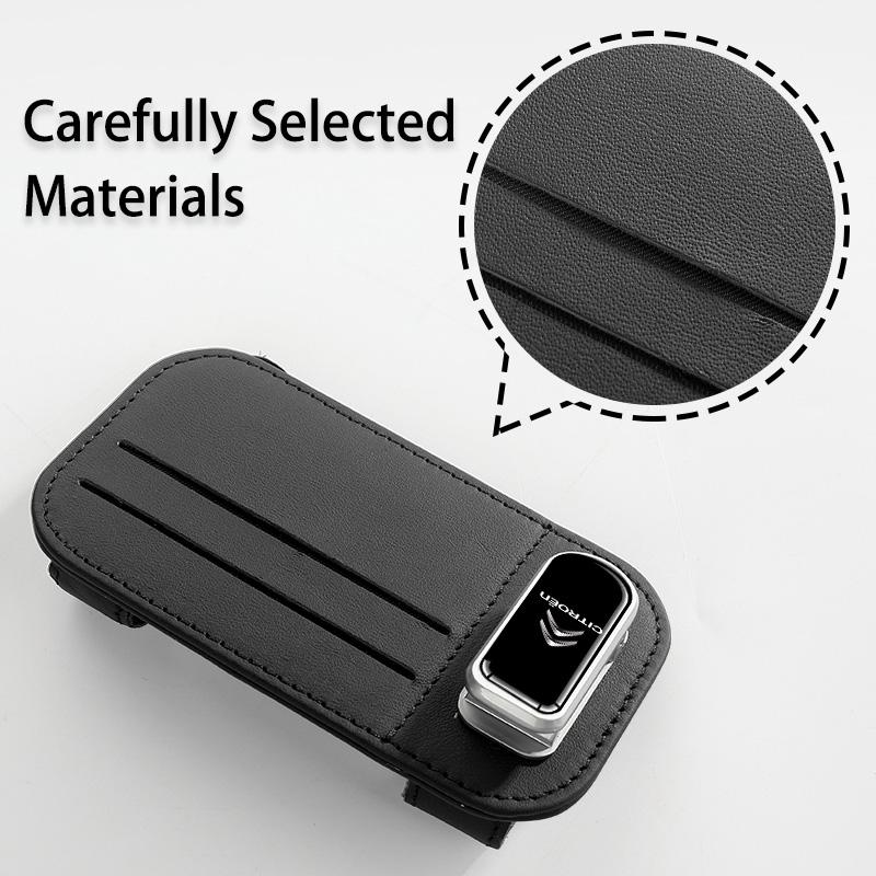 XKJC9 Multifunctional Car Sun Visor Organizer Card Glasses Holder For Citroen C4 C3 C5 C1 C2 C6 VTS C4L DS3 DS4 DS5 Grand Berlingo