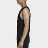 Adidas Originals Trefoil Logo Print Crewneck Tank Top International Edition Men Tops Black DV1509