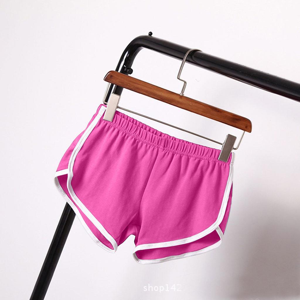Women Casual Solid Summer Sports Shorts Workout Yoga Shorts Active Shorts