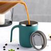 Stainless Steel Mug Minimalist Style Coffee Cup Insulated Large Capacity Milk Container Heat Insulated Environmental Friendly