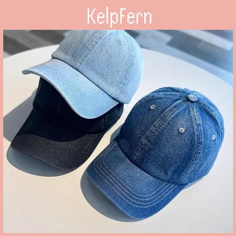 Hip Cap Denim Hop Baseball For Women Men Solid Color Snapback Adjustable Sunshade Hat Jk Solid Y2k Korean Girl Dad Trucker Caps