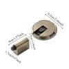 Adjustable Mechanical Door Stop Non-punch Sticker Heavy Duty Magnetic Door Stopper  Kid Protection