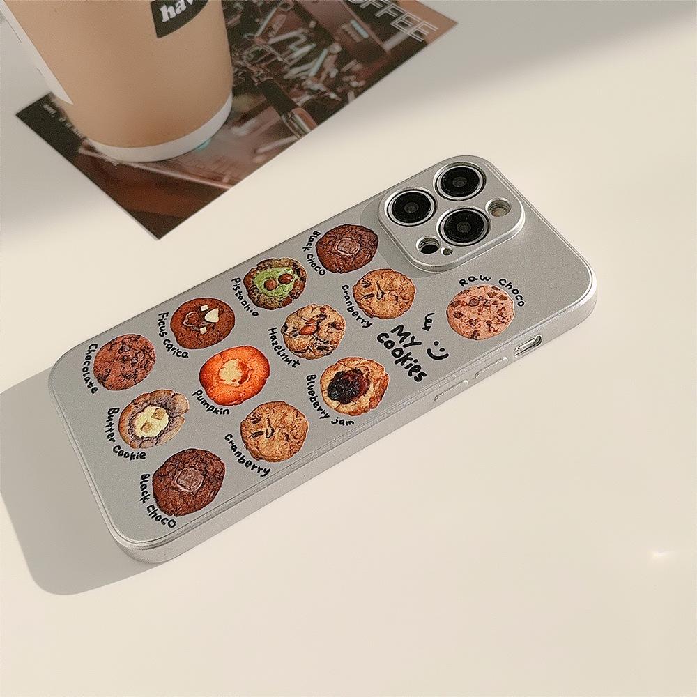 Гальванопокрытие Подходит для Iphone15 Вкусное печенье 14promax Apple 16 Чехол для мобильного телефона 12 Тренд 11 Индивидуальность XR Силикон