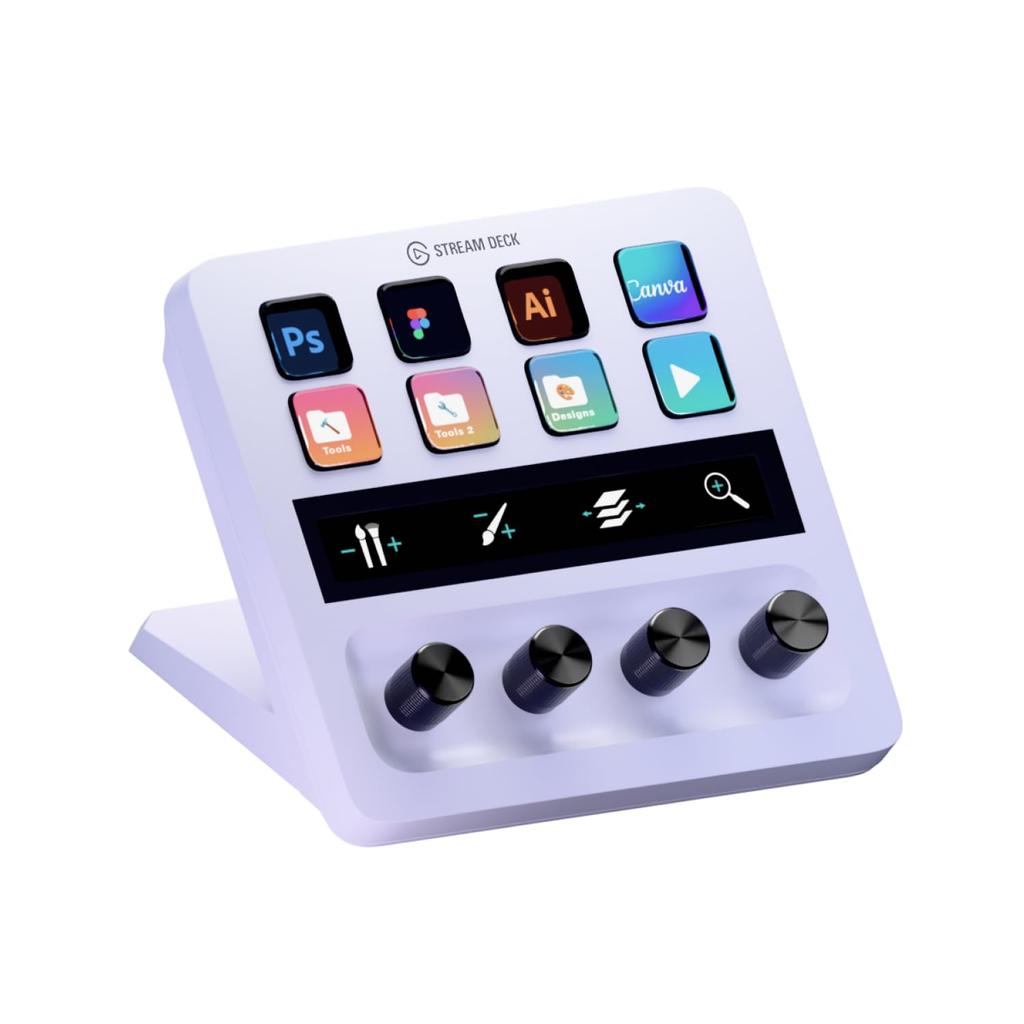 Elgato Stream Deck Audio Studio Controller Creator Streaming Gaming White