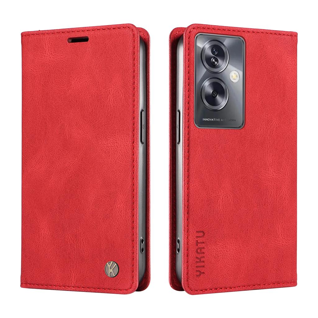 Nubuck PU Leather Fully Matte TPU Card Slots Wallet Phone Case for Oppo A15,A16,A17,A55,A72,A73,A74,A58,A38,A78,A79,Realme C12,C15,C21,C30,C33,C55...
