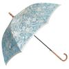 Makita Shoten Luxury Long Umbrella "Kirie Sarasa" Blue-Green