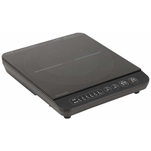 IRIS OHYAMA Индукционная плита 1 конфорка Индукционный нагреватель для приготовления пищи 1400 Вт Настольная конструкция IHK-T37-B Черный