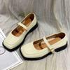 Женские туфли в стиле ретро с мелким носком Оксфорды Повседневные женские кроссовки Британский стиль Квадратный носок Балетки Летние новые кожаные платья в стиле преппи