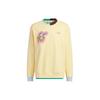Adidas Originals Trefoil x Melting Sadness CNY Edition Толстовка с длинными рукавами и нашивкой в ​​виде кролика Топы унисекс бледно-желтого цвета HY7252