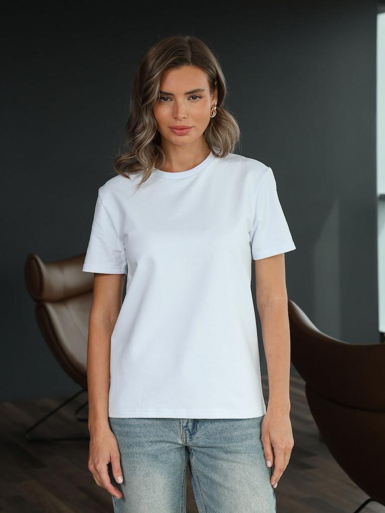 Модные однотонные хлопковые женские футболки с круглым вырезом, повседневные топы с короткими рукавами