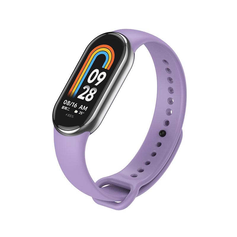 Силиконовый ремешок для Xiaomi Mi Band 8 Correa, спортивный браслет Miband8 NFC, умный браслет Pulseira, замена MiBand 8, аксессуары
