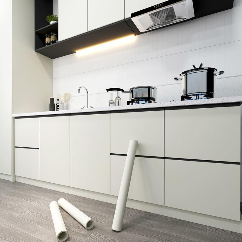 40см Самоклеящаяся Ремонт Дома Шкаф Кухня Водонепроницаемые Наклейки на Стену ПВХ Утолщенные Сделай Сам Однотонные Обои