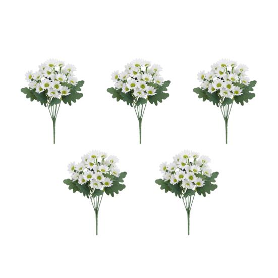 1/5/10/20/25 шт. Искусственный цветок 7 вилок Устойчивый к УФ-лучам Искусственный цветок Дом