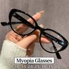 New Trend High Definition Myopia Glasses Antiblue Light Optical Spetacle Computer Eyewear Fashion Cat Eye Minus Sight Eyeglasses
