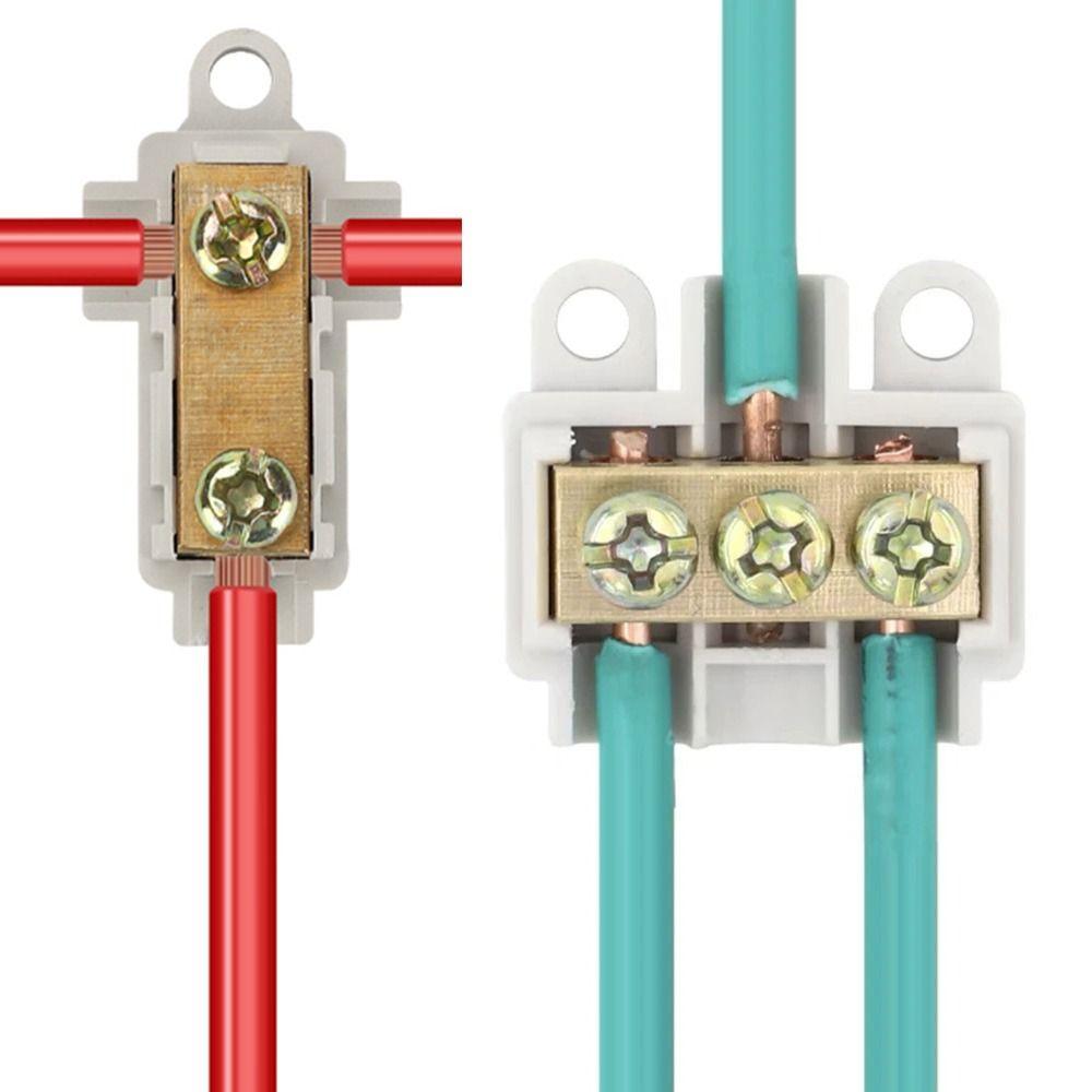 Box Terminal Block Locking Quick Crimp Block High Power Branch Terminal T-type Wiring Terminal Quick Wire Connector Terminal