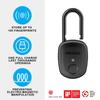 Prezlock Smart Fingerprint USB Backup Key Keyless Biometric Waterproof Standard For Outdoor Graphite Padlock, Lock, Authentication, Rechargeable,