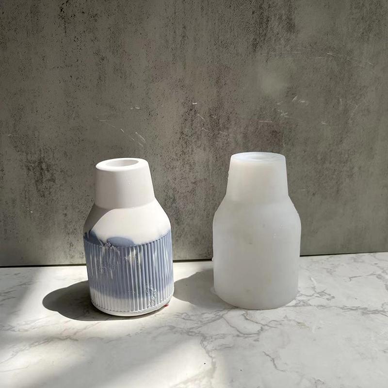 Домашние поделки Вазы для цветов Силиконовые формы DIY Эпоксидная штукатурка Бетонный цветочный горшок