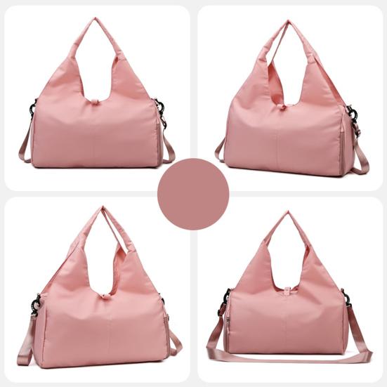 Yoga Bag Large Capacity Multifunctional Duffel with Wet Pocket Shoe Cabin Solid Color Gym Bag Versatile Sports Travel Bag