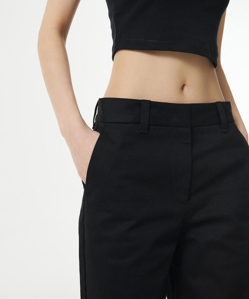 MUSINSA STANDARD WOMAN Women'S Heavyweight Cp Regular Fit Chino Pants [Black]