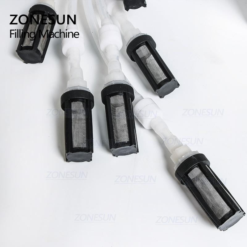 ZONESUN ZS-YTDP6 6-сопельная мембранный насос Машина для розлива жидкостей Для парфюмерной воды сока