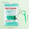 Travel Dental Floss Set 6 Pieces - 2 Packs 200 Mint Floss 2 Foldable Toothbrushes 2 Dental Floss Boxes Portable Oral Care