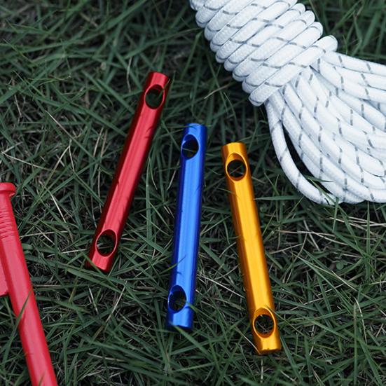 Aluminum Alloy Wind Rope Buckle 7MM 2 Hole Outdoor Camping Hiking Tent Canopy Shelter Guy Line Cord Adjuster Cord Tensioner Fastener