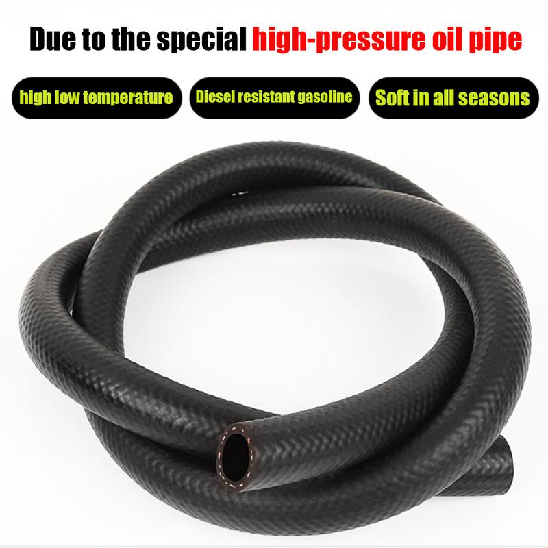Nitrile rubber hose clamp steel wire rubber heat-resistant oil pipe diesel hose fuel nitrile low-pressure hose 1M heat-resistant