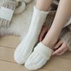 Thick Warm Fuzzy Socks Women Winter Home Floor Fluffy Socks Braided Velvet Thermal Sleeping Socks Soft Comfortable Retro Classic