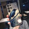 Хэллоуинская обложка 'Ворон' для Samsung Galaxy S25 Ultra S24 S22 S21 S23 Plus S20 FE S9 S10 S24 FE Чехол для телефона