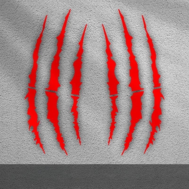 2 шт. наклейки на мотоцикл Monster Claw Scratch для мотокросса, виниловые наклейки для шлема Aprilia KTM Kawasaki YAMAHA SUZUKI HONDA