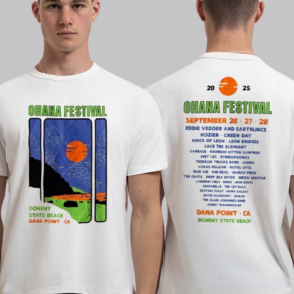 Ohana Festival 2026 Merchandise Dana Point CASeptember 26-28 2026 Triptych Tee
